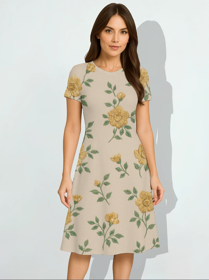 AOP A line Dress
